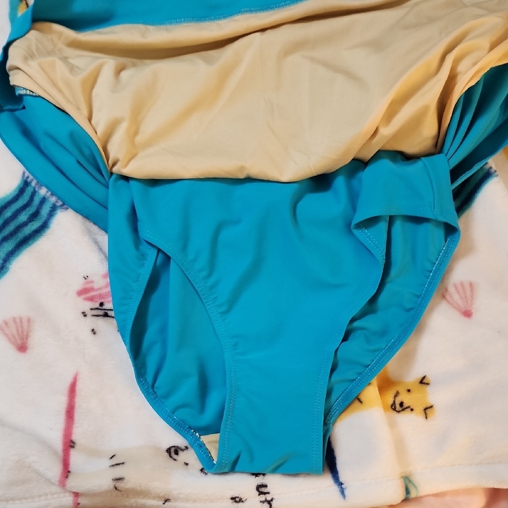 Blue One-Piece Swimsuit - Picture 2 of 3